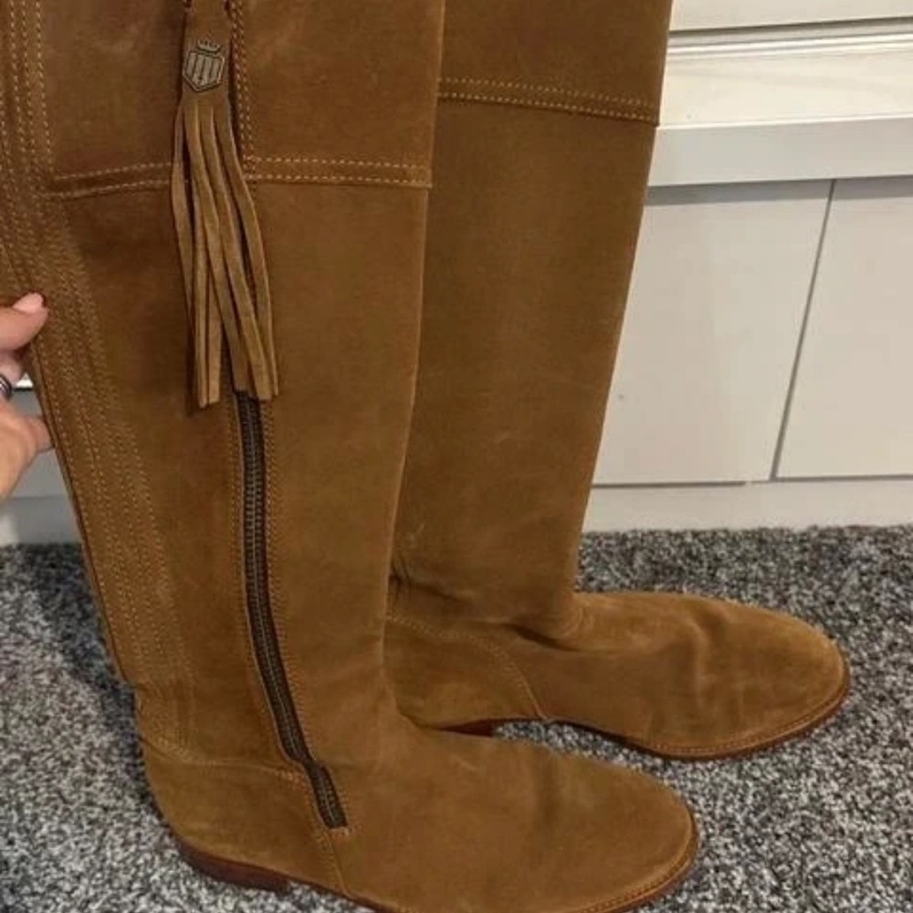 Chic Tan Over the Knee Boots